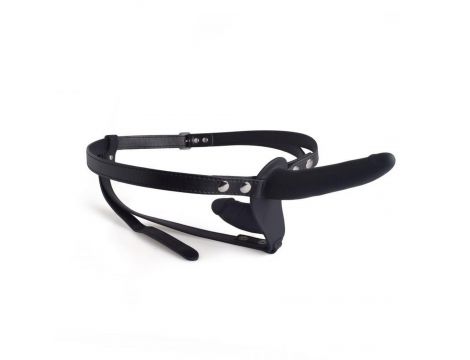 Podwójny strap on Toyz4lovers czarny