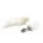 Korek analny z lisim ogonem Toyz4lovers Long Fox Tail biały 7 cm