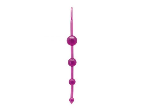 Koraliki analne Timeless Jelly fioletowe 4 kulki PVC - 2