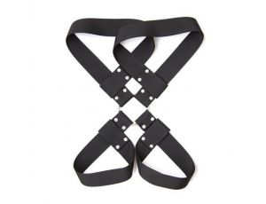 Zestaw krępujący Long Arms Toyz4lovers nylonowy czarny