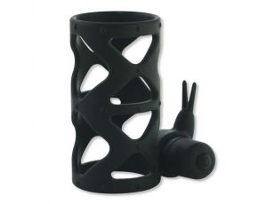 Silikonowy pierścień wibrujący z króliczkiem Toyz4lovers czarny 7,5 cm