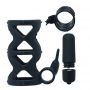 Silikonowy pierścień wibrujący z króliczkiem Toyz4lovers czarny 7,5 cm - 5