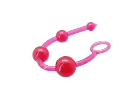 Łańcuch kulek analnych Timeless Jelly 4 Toyz4lovers różowy - 3