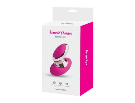 Wibrator silikonowy Lotus Toyz4lovers różowy 10 cm akumulatorowy - 5
