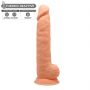 Dildo z cyberskóry Silexd Model 1 cieliste 25 cm - 4