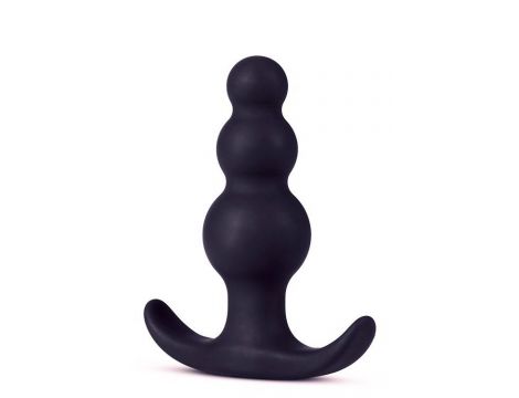 Korek analny koralikowy Blush silikonowy 7,6 cm - 6