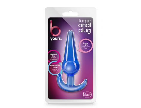 Korek analny duży niebieski B Yours Blush 13 cm - 11