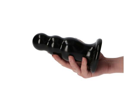 Korek analny z kulkami Toyz4lovers czarny 15 cm - 3