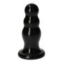 Korek analny z kulkami Toyz4lovers czarny 15 cm - 2