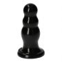 Korek analny z kulkami Toyz4lovers czarny 15 cm - 3