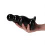 Korek analny z kulkami Toyz4lovers czarny 15 cm - 4