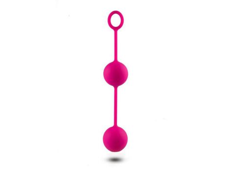 Kulki vaginalne silikonowe Toyz4lovers różowe 18 cm - 3