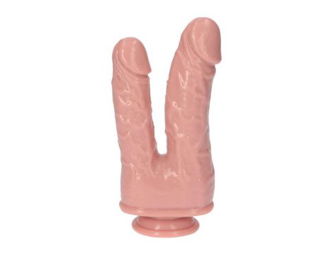 Podwójne dildo realistyczne Toyz4lovers cieliste 18 cm - 5