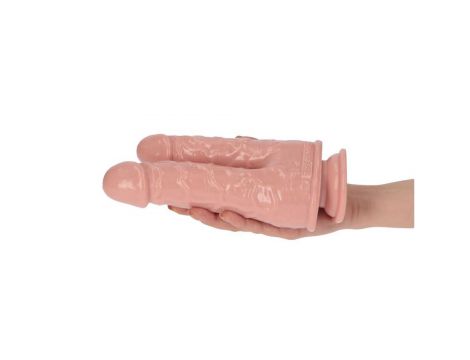 Podwójne dildo realistyczne Toyz4lovers cieliste 18 cm - 7