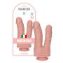 Podwójne dildo realistyczne Toyz4lovers cieliste 18 cm - 2