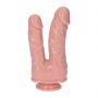 Podwójne dildo realistyczne Toyz4lovers cieliste 18 cm - 6