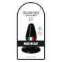 Korek analny Italian Cock Toyz4lovers czarny 9,5 cm - 5