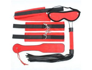 Zestaw bondage czerwono czarny Toyz4Lovers