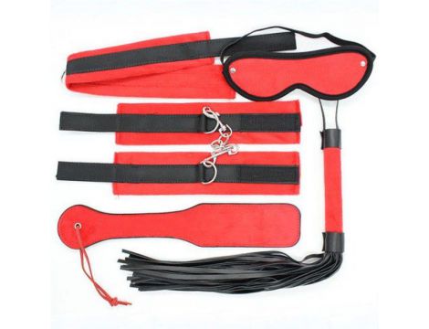 Zestaw bondage czerwono czarny Toyz4Lovers