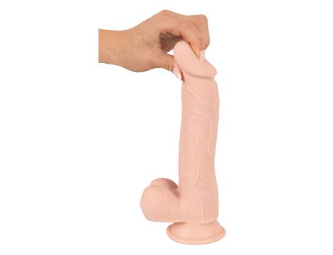 Realistyczne dildo Nature Skin miękkie 24 cm - 13