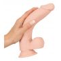 Realistyczne dildo Nature Skin miękkie 24 cm - 12