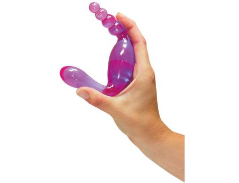 Dildo analne dwustronne Galaxia Lavender You2Toys 20 cm - 5