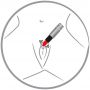 Wibrator szminka You2Toys czerwony 8,7 cm - 9