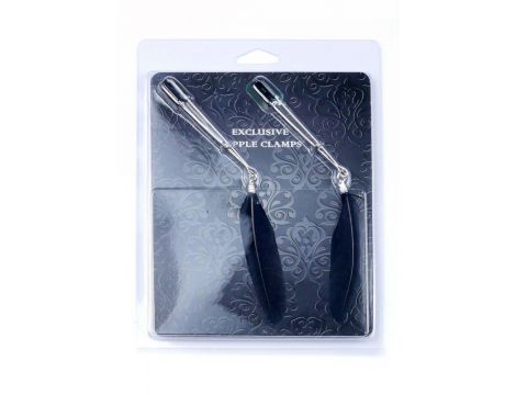 Klipsy na sutki regulowane z piórkami Fetish B Series Exclusive 15 cm - 3