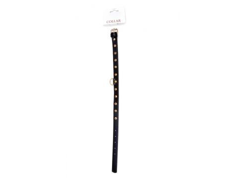 Obroża z kryształkami Fetish B Series złota 2 cm - 3