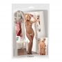 Bodystocking siatkowy z koronką otwarty w kroku czarny M/L NO:XQSE - 2