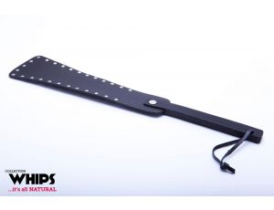 Pejcz skórzany z nitami Whips Collection 42 cm