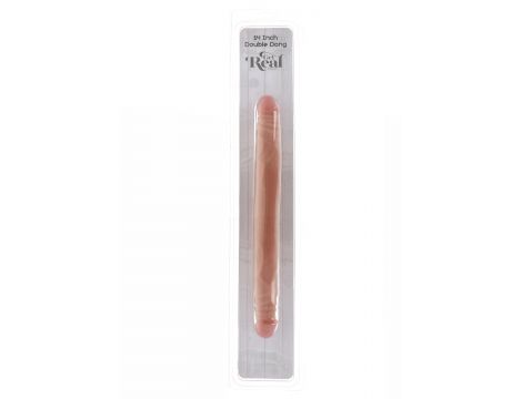Dildo podwójne ToyJoy Get Real 35 cm jasny odcień skóry - 2