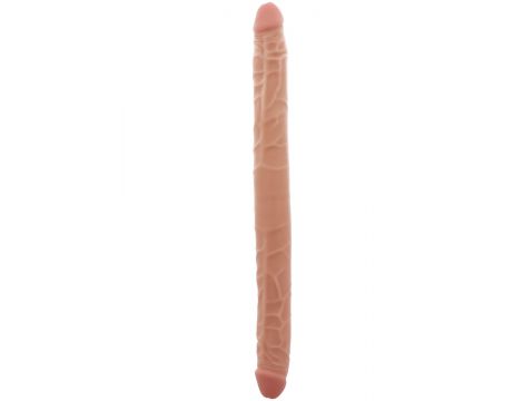 Dildo podwójne ToyJoy jasny odcień skóry 40 cm