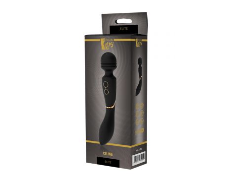 Wibrator różdżkowy Céline Elite Dream Toys czarny USB 20 cm - 17