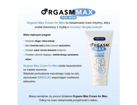 Krem Orgasm Max na erekcję dla mężczyzn 50 ml - 2