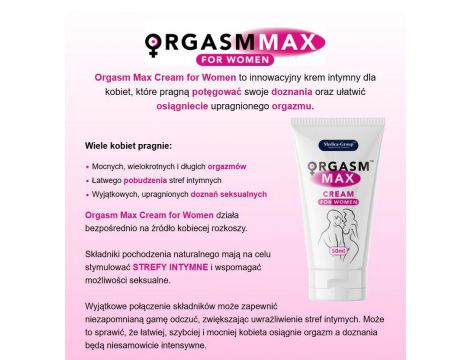 Krem stymulujący Orgasm Max dla kobiet Medica 50 ml - 2