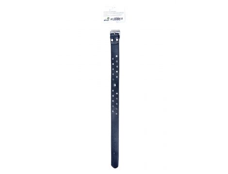 Obroża z czerwonymi kryształkami Fetish B Series 3 cm regulowana - 4