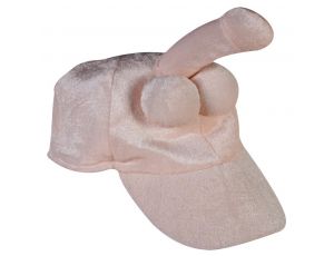 Pluszowa czapka z daszkiem penis cielista