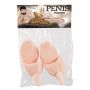 Pantofle damskie pluszowe z penisem kolor skóry rozmiar 40 - 3