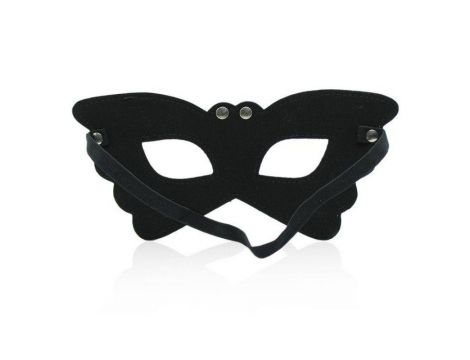Maska Butterfly czarna ze skóry fetyszowej Toyz4lovers - 2
