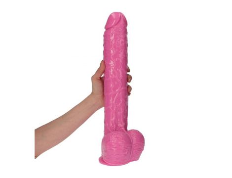 Gigantyczne dildo Toyz4lovers Italian Cock różowe 40 cm - 7
