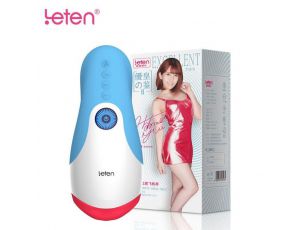 Masturbator oralny Leten z grzaniem wibracjami USB