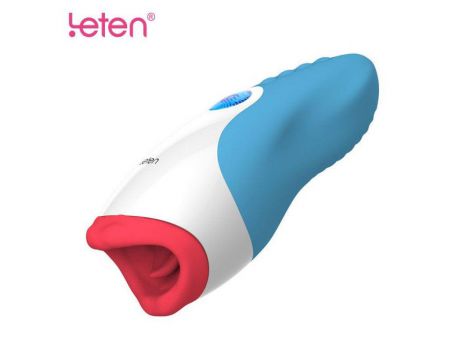 Masturbator oralny Leten z grzaniem wibracjami USB - 5