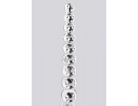 Dildo szklane ToyJoy Frozen Fountain transparentne 22 cm - 2