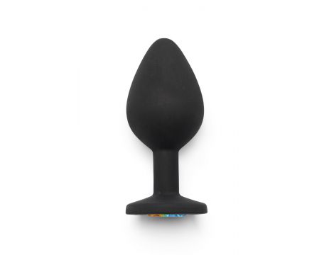 Korek analny ToyJoy Booty Jewel silikonowy czarny 8 cm - 3