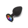 Korek analny ToyJoy Booty Jewel silikonowy czarny 8 cm - 2