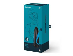 Masturbator silikonowy Satisfyer Men One czarny 25 cm wodoodporny