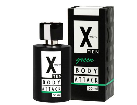 Woda toaletowa z feromonami Body Attack Green męska 50 ml