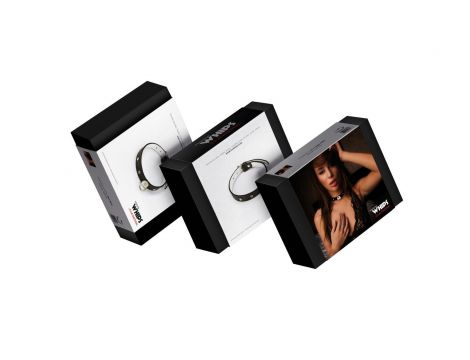 Obroża damska wąska Whips Collection biała - 3