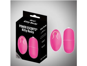 Wibrator jajko Kitty Rocky Power Escorts różowy z pilotem